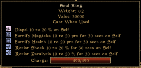 Soul Ring in Morrowind